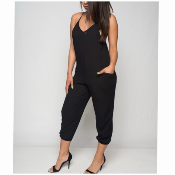 V neck Jumpsuit - Picture 3 of 3